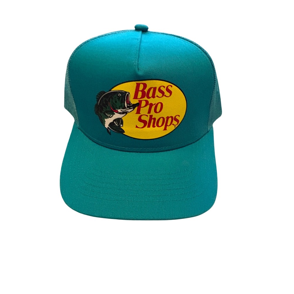 (CL) Bass Pro Shops Teal Mesh Back Trucker Hat Snapback Cap 638BP-032 NWOT